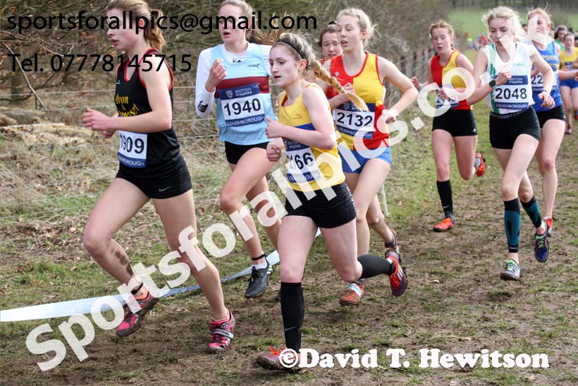Womens under-17s 2019 British Athletics Inter Counties Cross Country, Prestwood Hall, Loughborough. Photo:  David T. Hewitson/Sports for All Pics
